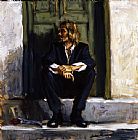Waiting for the romance to come by Fabian Perez